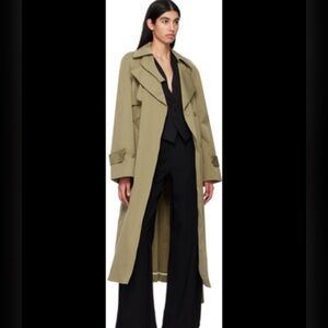 BITE Studio Khaki Polaroid Trench Coat Sz 12/L